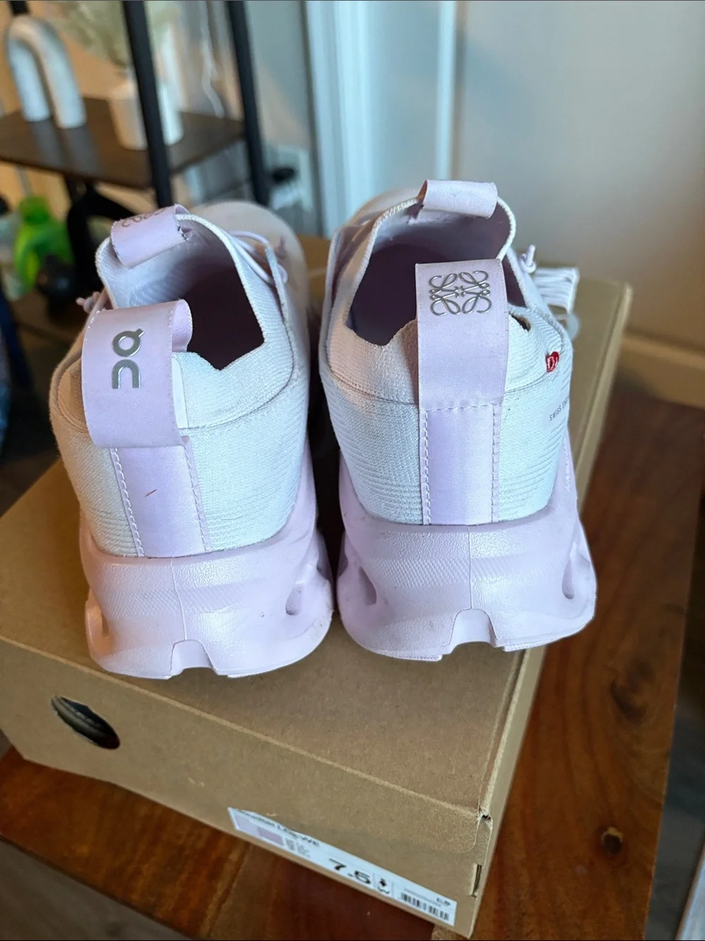 On Running Cloudswift LOEWE Women's Sneakers - Pale Pink - Picture 4 of 4
